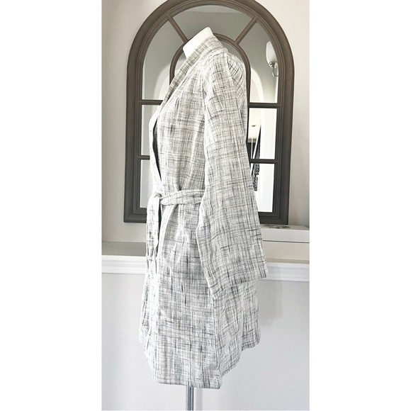 Hudson Park Collection Strié Print Waffle Bathrobe, Size S/M New w/Tag - Picture 3 of 7